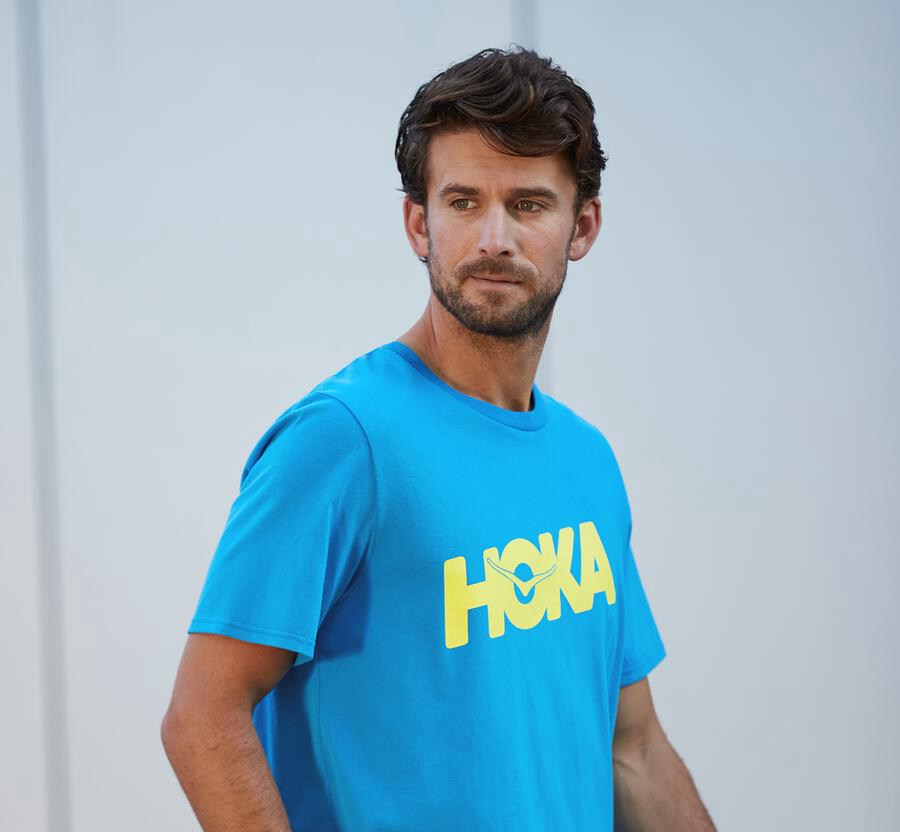 Camisa Hoka One One Hombre Azules - Brand - PFJV32056